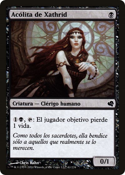 Acolyte of Xathrid (Spanish) - "Acolita de Xathrid"