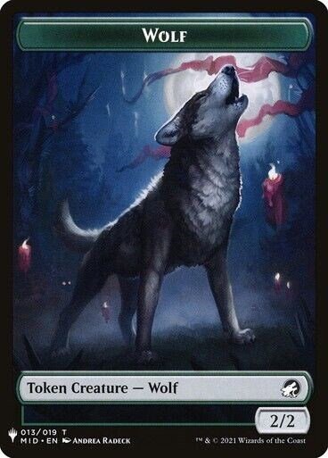 Wolf // Ashaya, the Awoken World Double-Sided Token