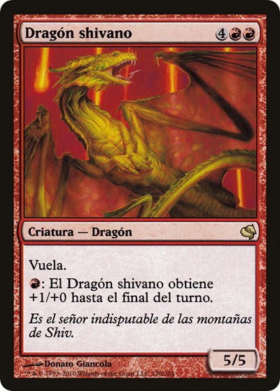 Shivan Dragon (Spanish) - "Dragon shivano"
