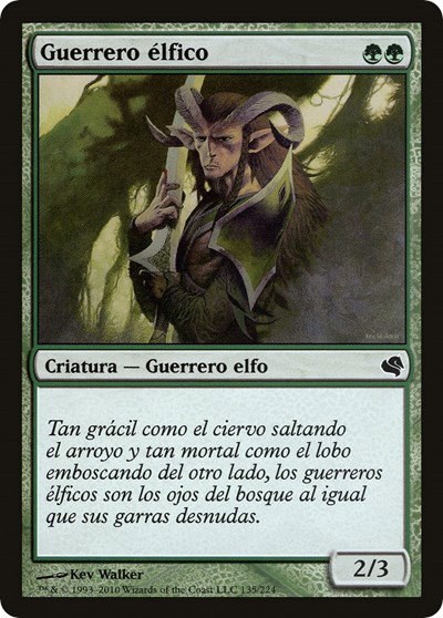 Elvish Warrior (Spanish) - "Guerrero elfico"