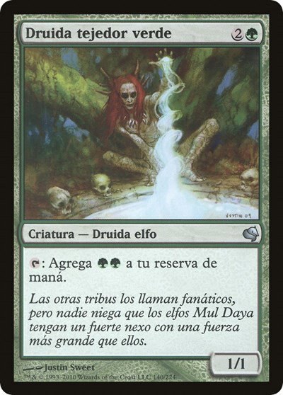 Greenweaver Druid (Spanish) - "Druida tejedor verde"