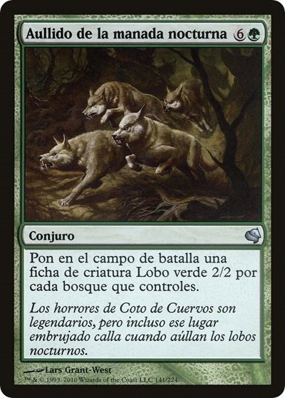 Howl of the Night Pack (Spanish) - "Aullido de la manada nocturna"