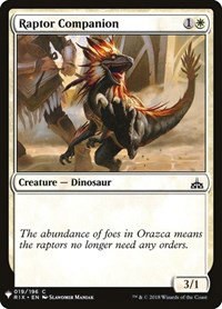 Raptor Companion - Normal Raptor Companion