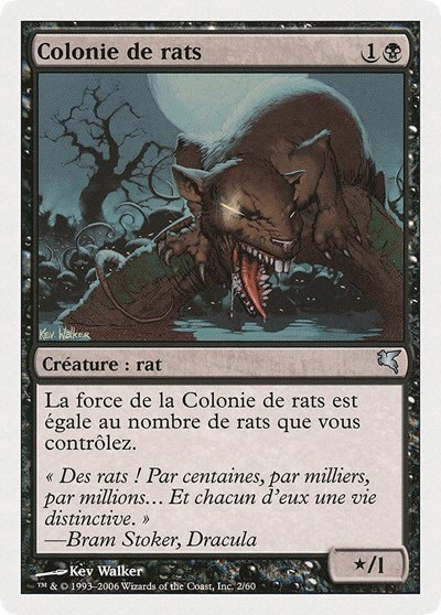Swarm of Rats (French) - "Colonie de rats" - French