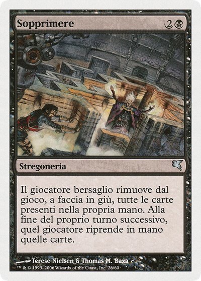 Suppress (Italian) - "Sopprimere" - Italian