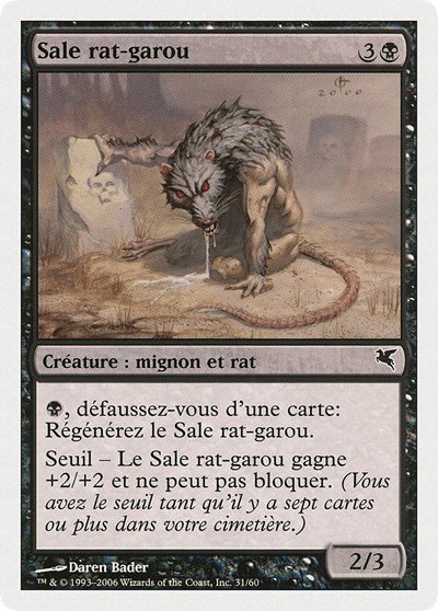 Dirty Wererat (French) - "Sale rat-garou" - French