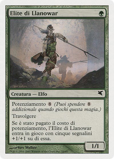 Llanowar Elite (Italian) - "Elite di Llanowar" - Italian