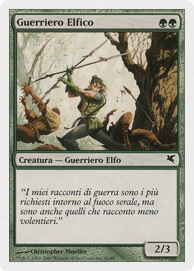 Elvish Warrior (Italian) - "Guerriero Elfico" - Italian