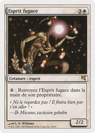 Blinking Spirit (French) - "Esprit fugace" - French