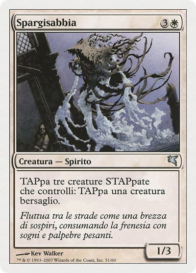 Sandsower (Italian) - "Spargisabbia" - Italian