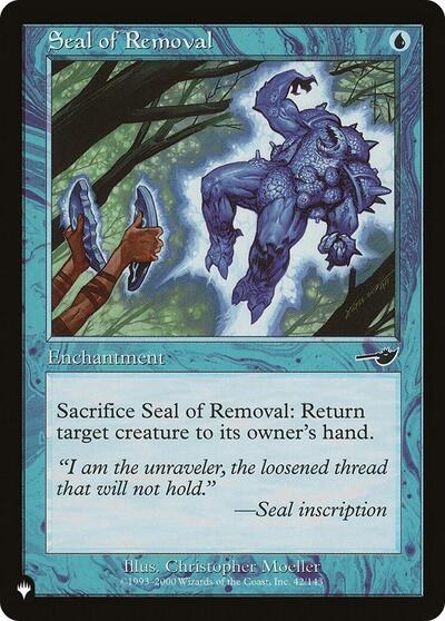 Seal of Removal - Normal Seal Of Removal