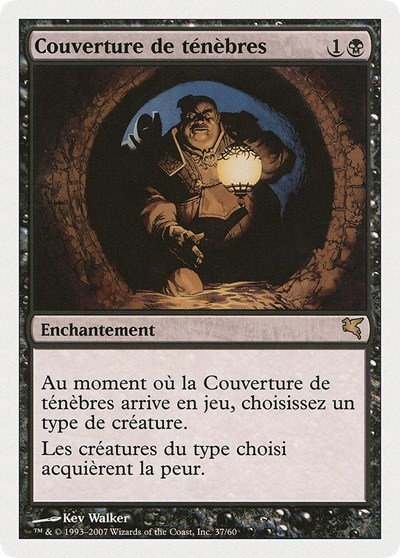 Cover of Darkness (French) - "Couverture de ténèbres" - French