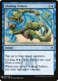 Choking Tethers - Normal Choking Tethers