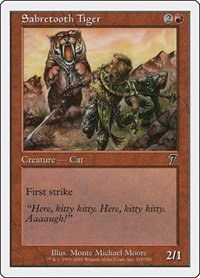 Sabretooth Tiger - Foil