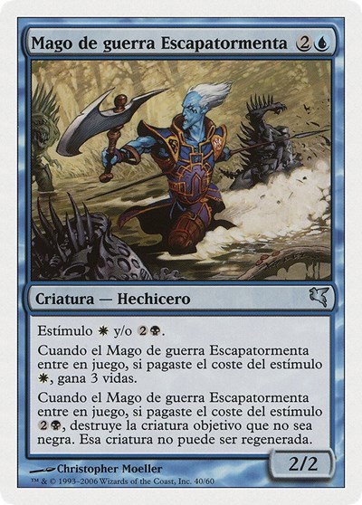 Stormscape Battlemage (Spanish) - "Mago de guerra Escapatormenta" - Spanish