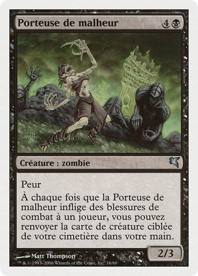 Woebearer (French) - "Porteuse de malheur" - French