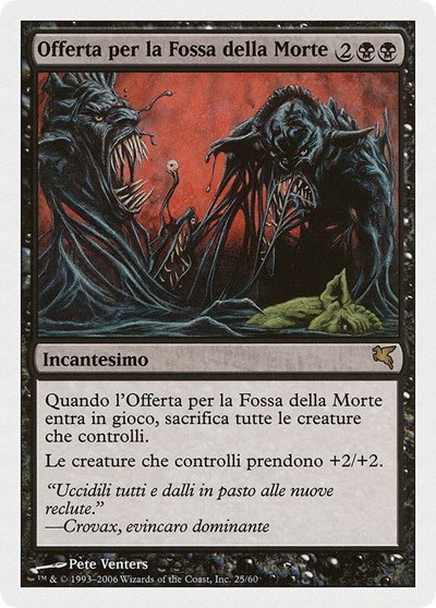Death Pit Offering (Italian) - "Offerta per la Fossa della Morte" - Italian