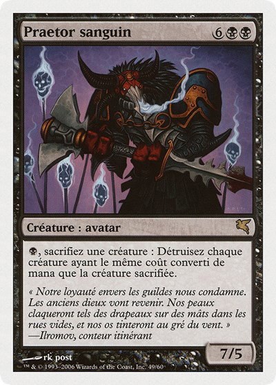 Sanguine Praetor (French) - "Praetor sanguin" - French