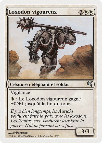 Loxodon Stalwart (French) - "Loxodon vigoureux" - French