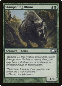 Stampeding Rhino - Foil