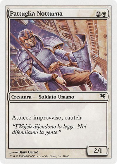 Nightguard Patrol (Italian) - "Pattuglia Notturna" - Italian
