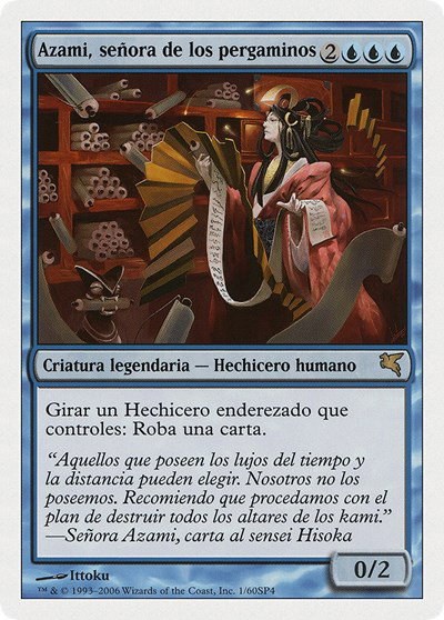 Azami, Lady of Scrolls (Spanish) - "Azami, señora de los pergaminos" - Spanish
