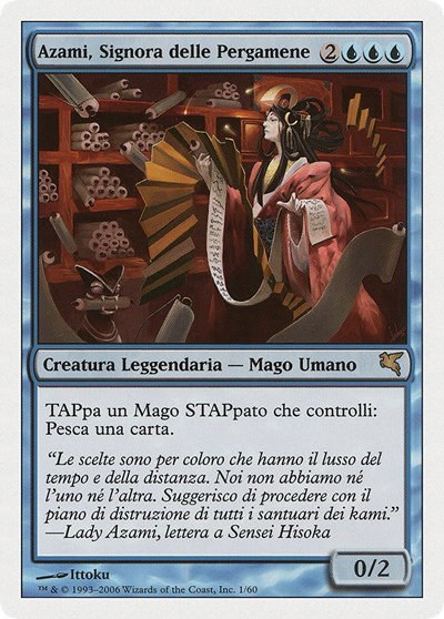 Azami, Lady of Scrolls (Italian) - "Azami, Signora delle Pergamene" - Italian