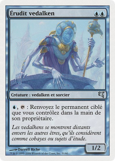 Vedalken Mastermind (French) - "Érudit vedalken" - French