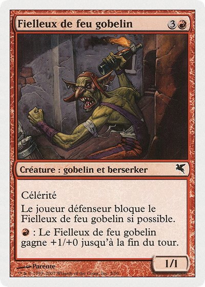 Goblin Fire Fiend (French) - "Fielleux de feu gobelin" - French