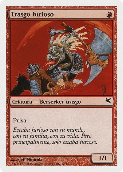 Raging Goblin (Spanish) - "Trasgo furioso" - Spanish