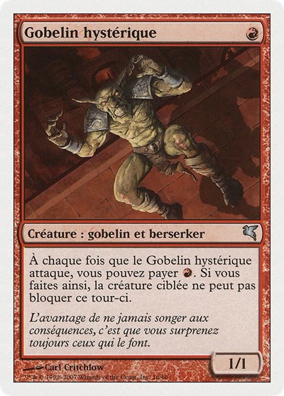 Frenzied Goblin (French) - "Gobelin hysterique" - French