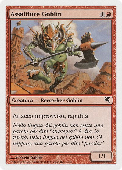 Goblin Striker (Italian) - "Assalitore Goblin" - Italian