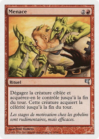 Threaten (French) - "Menace" - French