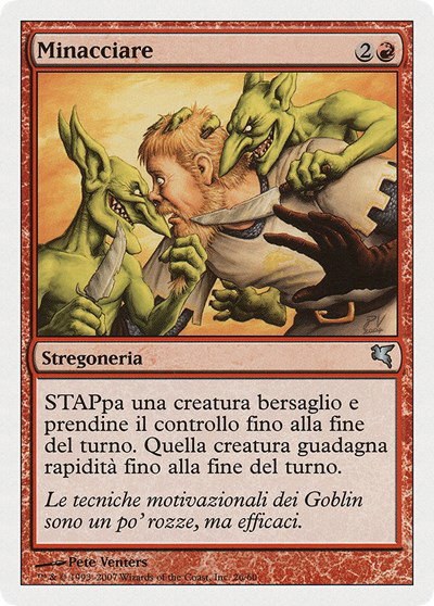 Threaten (Italian) - "Minacciare" - Italian
