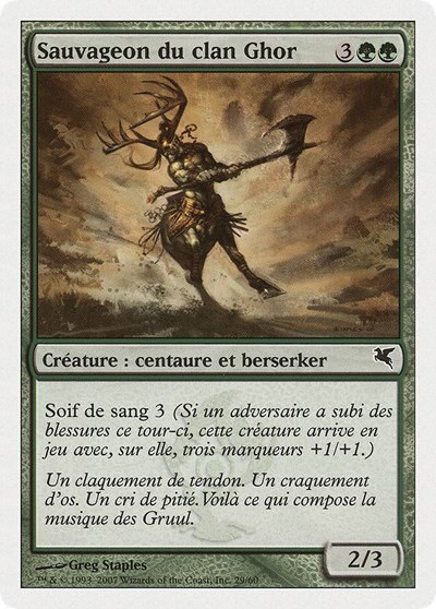Skarrg, the Rage Pits (French) - "Sauvageon du clan Ghor" - French