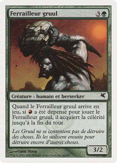 Gruul Scrapper (French) - "Ferrailleur gruul" - French