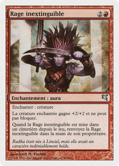 Undying Rage (French) - "Rage inextinguible" - French
