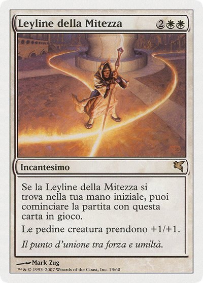 Leyline of the Meek (Italian) - "Leyline della Mitezza" - Italian