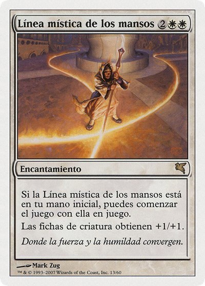 Leyline of the Meek (Spanish) - "Linea mistica de los mansos" - Spanish