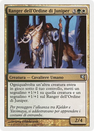 Juniper Order Ranger (Italian) - "Ranger dell'Ordine di Juniper" - Italian