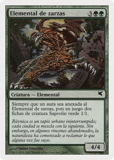 Bramble Elemental (Spanish) - "Elemental de zarzas" - Spanish