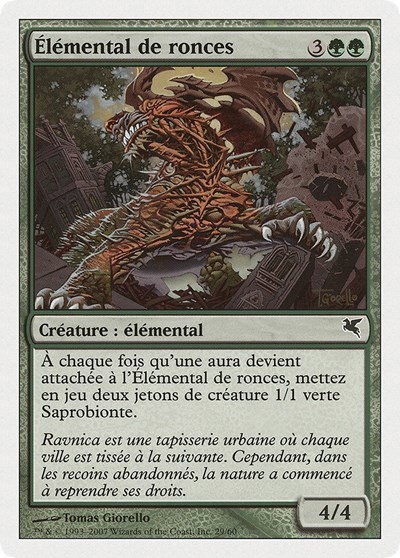 Bramble Elemental (French) - "Elemental de ronces" - French