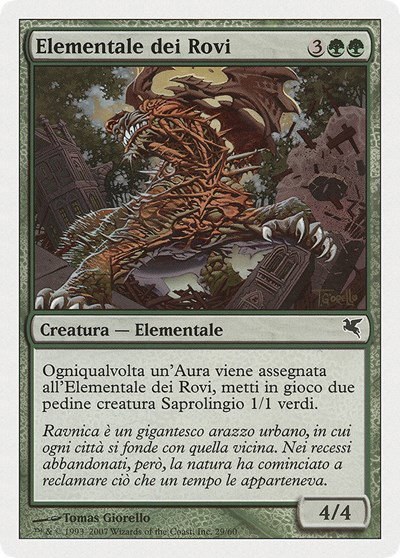 Bramble Elemental (Italian) - "Elementale dei Rovi" - Italian