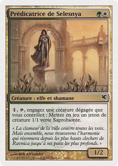 Selesnya Evangel (French) - "Predicatrice de Selesnya" - French