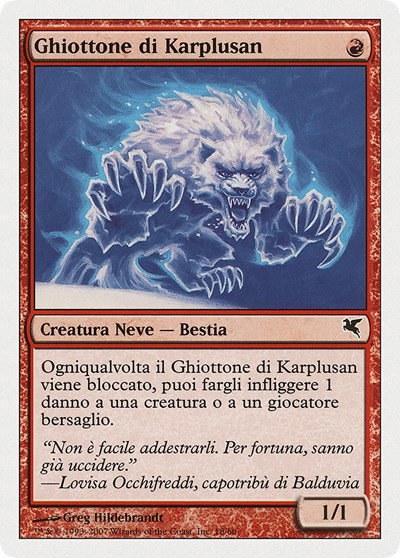 Karplusan Wolverine (Italian) - "Ghiottone di Karplusan"