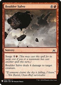 Boulder Salvo - Normal Boulder Salvo