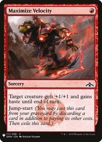Maximize Velocity - Normal Maximize Velocity