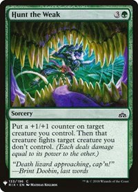Hunt the Weak - Normal Hunt The Weak