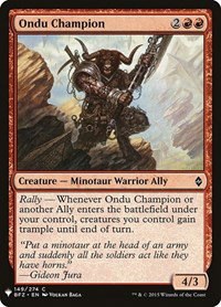 Ondu Champion - Normal Ondu Champion