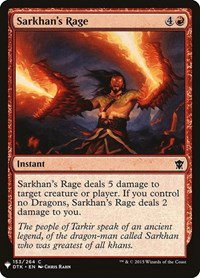 Sarkhan's Rage - Normal Sarkhan S Rage